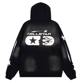 Hellstar Studios Logo Printed Zip Hoodie